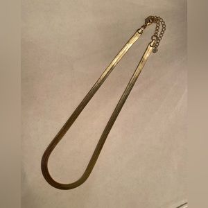 Gold Herringbone Necklace